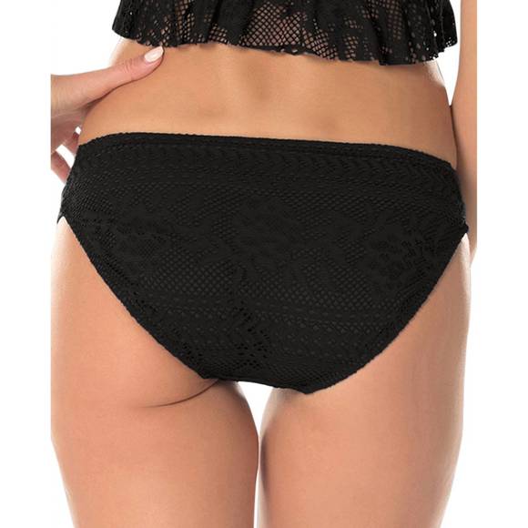NEW BECCA women's america bikini bottom in prairie rose black - Picture 3 of 3